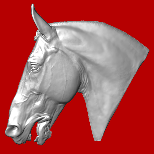 3d модель голова лошади