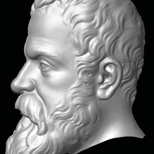 3D модель портрет Галилея  Арткам