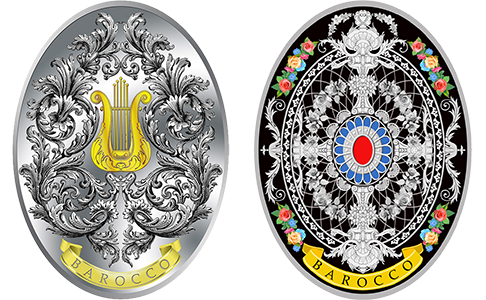 Монета Барокко эскиз
