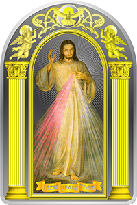 Монета DIVINE MERCY Jesus Адольф Хила Краков