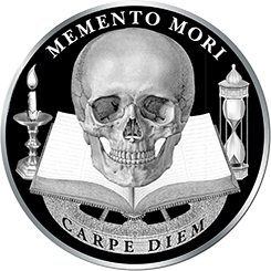 монета Memento mori - carpe diem