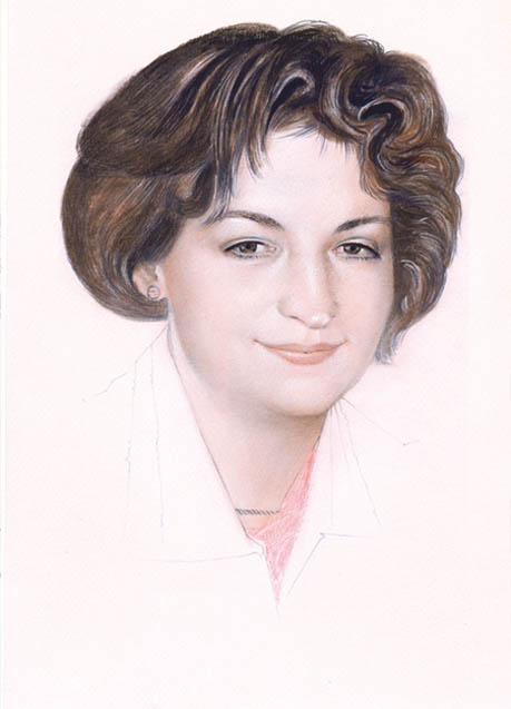 женский портрет рисунок на заказ