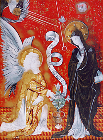 картина благовещение ангел и дева мария